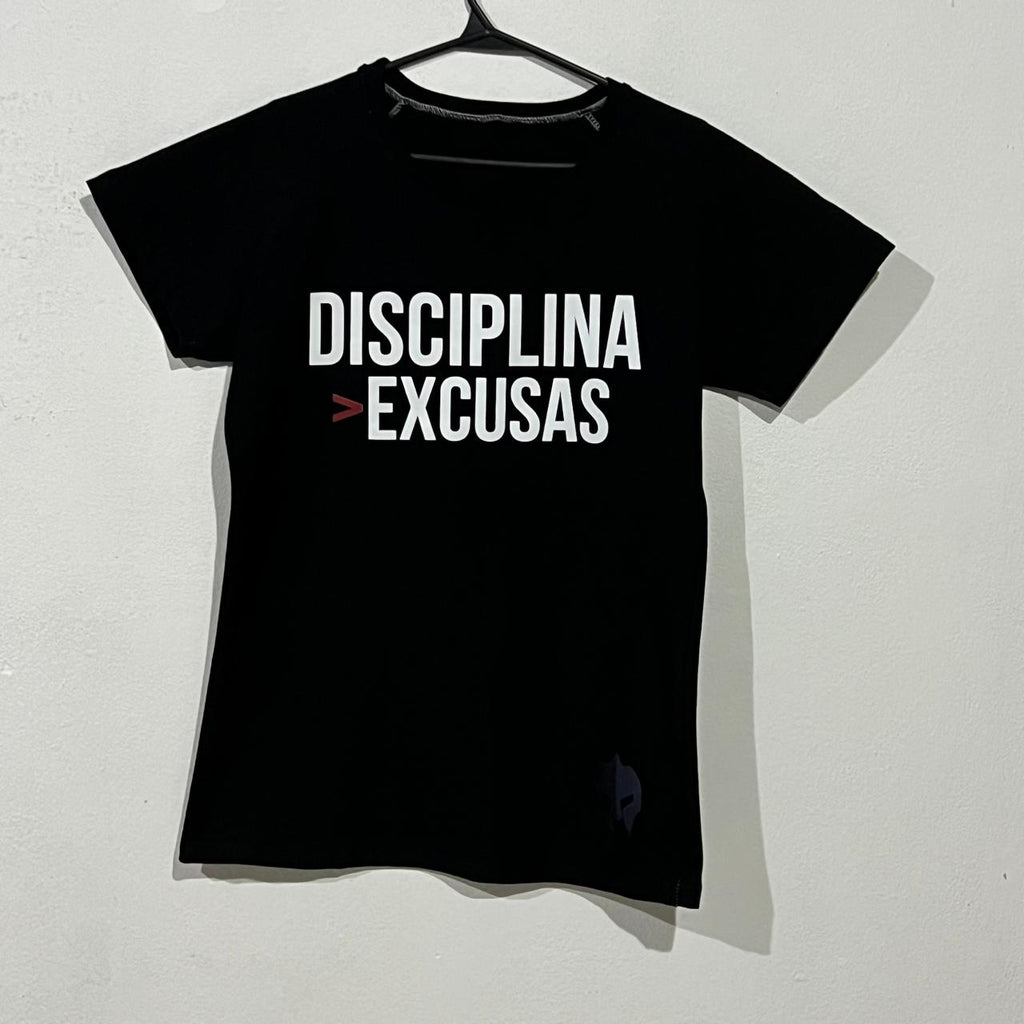 Remera "Disciplina  -Excusas" – La Mentalidad de los que Cumplen sus Objetivos